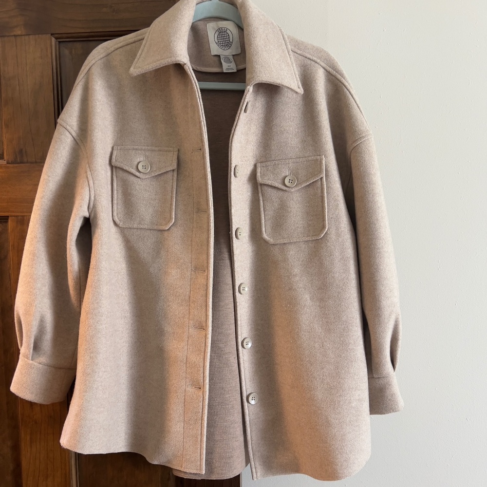 Urban‎ outfitters oversized beige jacket